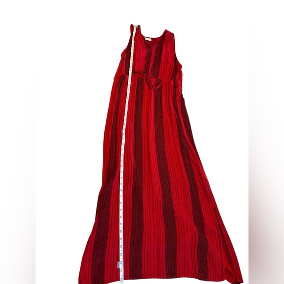 Universal Thread Women's Red & Black Striped V-Neck Maxi Sleeveless Dress Large. - Picture 9 of 9